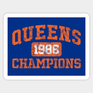 Queens 1986 Champions Sticker